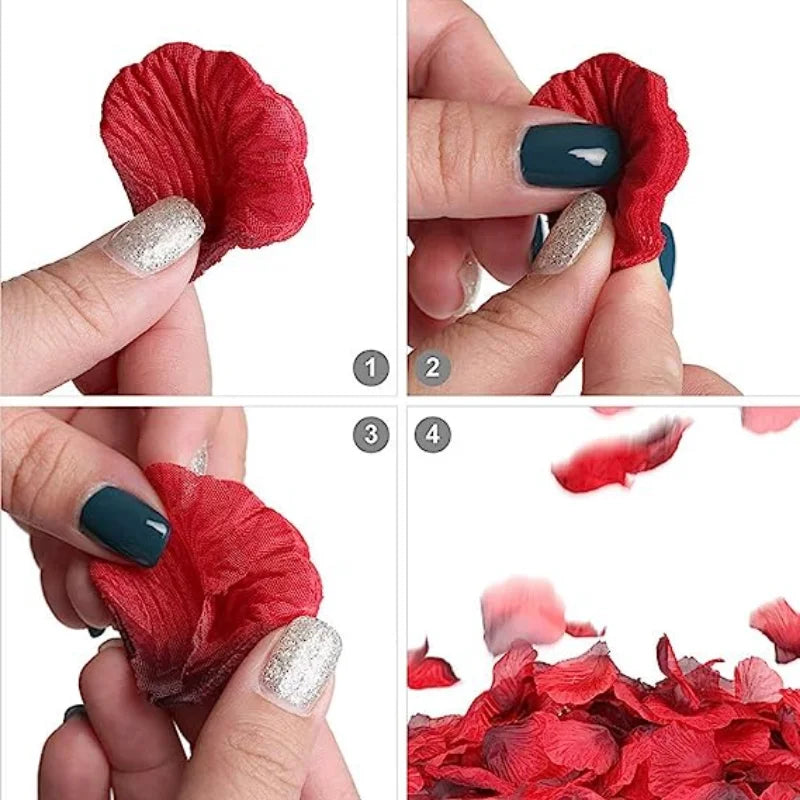 Pétales de roses artificielles x1000